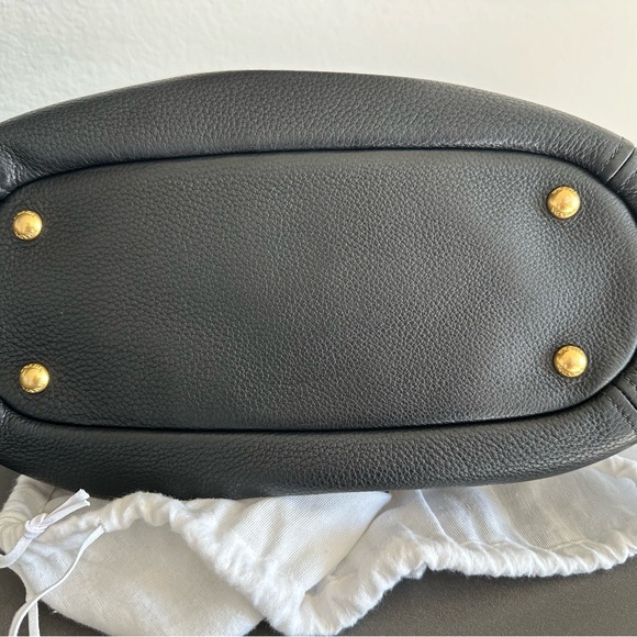 Prada Black Vitello Phenix Leather Hobo Bag 1BC032 - Picture 10 of 16